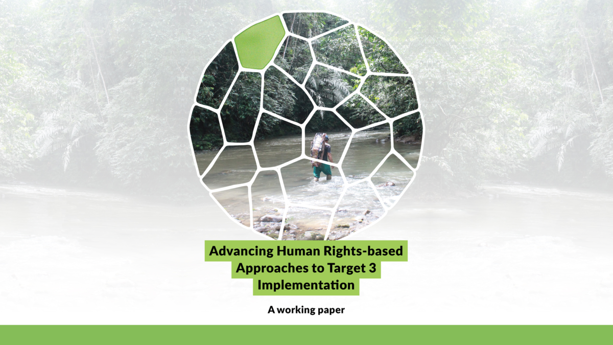 Faire progresser les approches fondées sur les droits humains dans la mise en œuvre de la cible 3 : un document de travail
